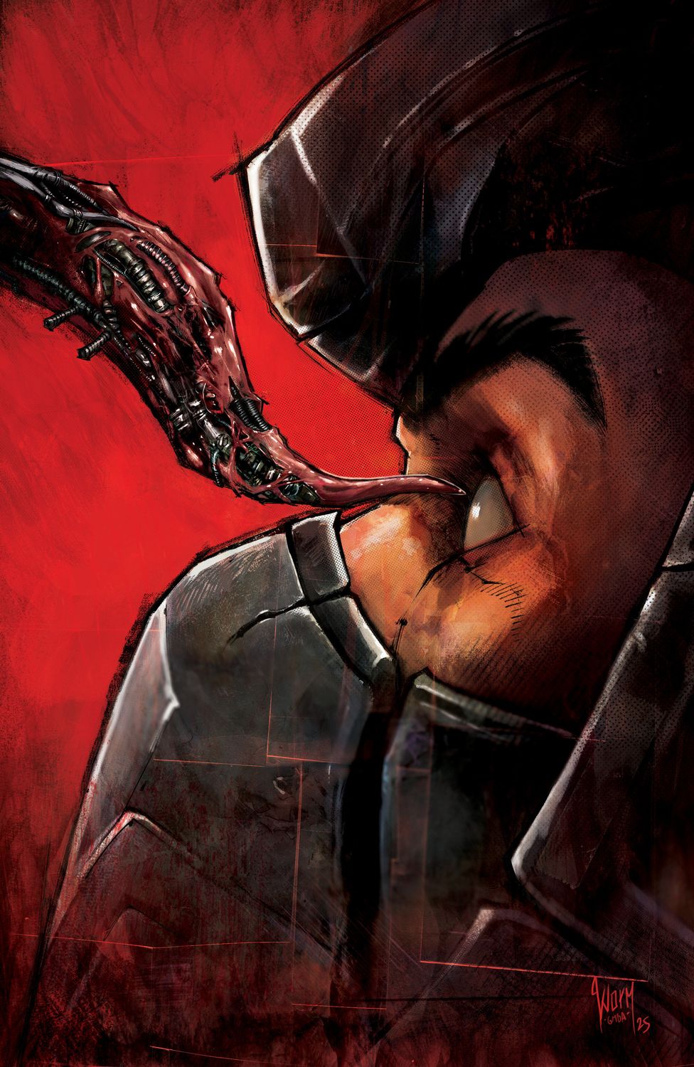 Teenage Mutant Ninja Turtles: Shredder #9 Variant 1:25 (Damien Worm Full Art)