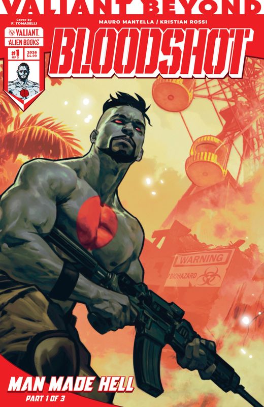 Valiant Beyond: Bloodshot #4--Man Made Hell #1 Variant B (Tomaselli)