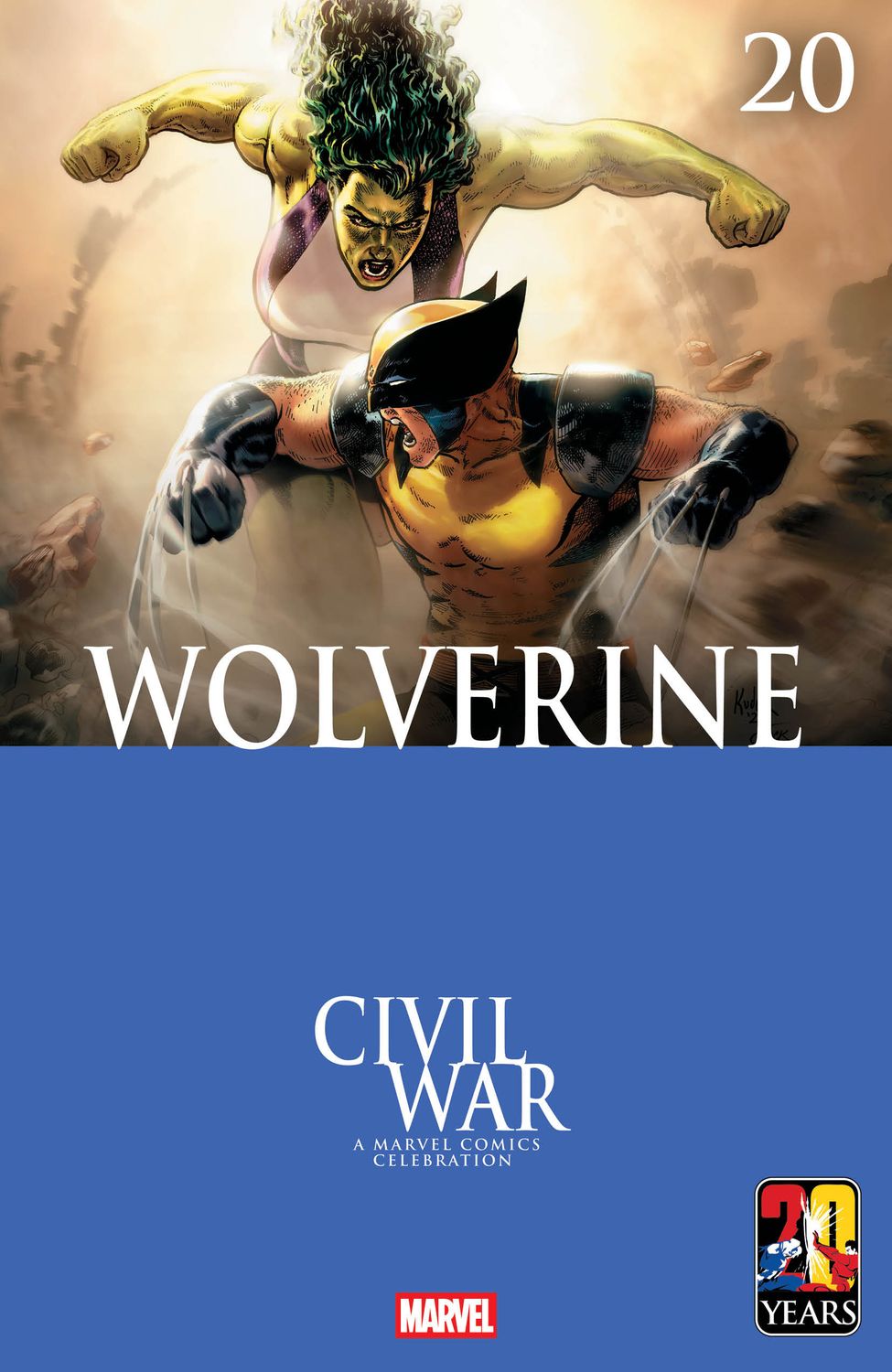 WOLVERINE #20 AARON KUDER CIVIL WAR CELEBRATION VARIANT WOLVERINE #20 AARON KUDER CIVIL WAR CELEBRATION VARIANT