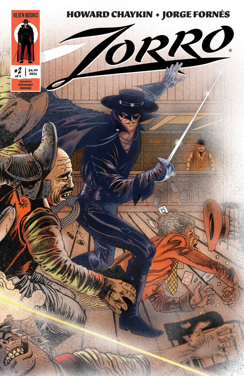 Zorro #2 Cover A (Moore Wraparound Variant)