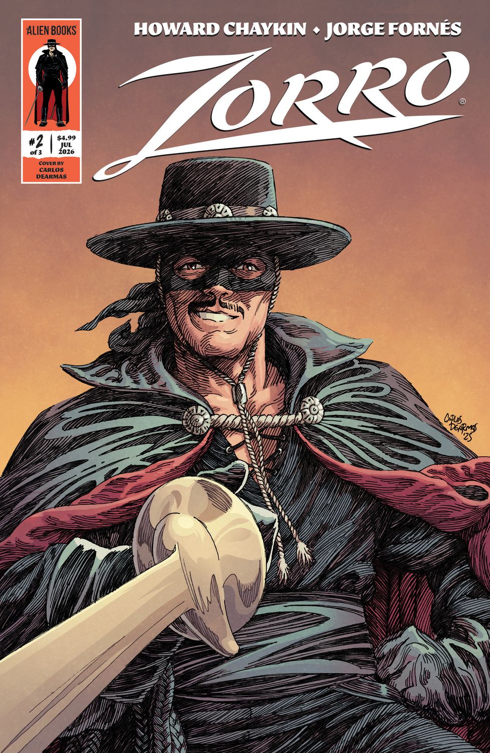 Zorro #2 Variant B (Dearmas) Zorro #2 Variant B (Dearmas)