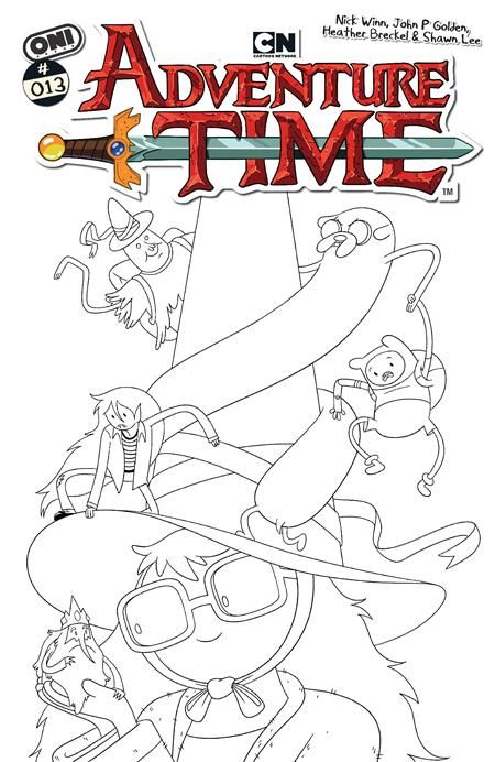 ADVENTURE TIME (2025) #13 CVR E 1:20 NICK WINN B&W VAR
