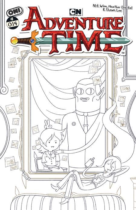 ADVENTURE TIME (2025) #14 CVR E 1:20 NICK WINN B&W VAR