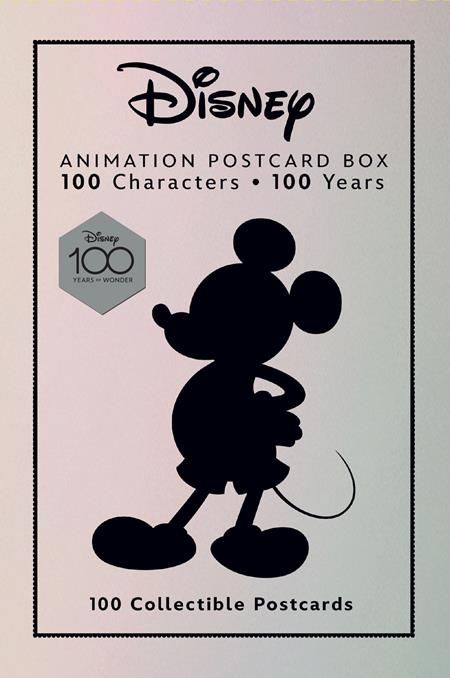 DISNEY ANIMATION POSTCARD BOX 100 COLLECTIBLE POSTCARDS