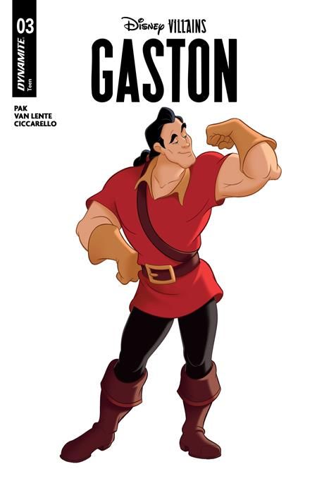 DISNEY VILLAINS GASTON #3 CVR B ANIMATION ART VAR