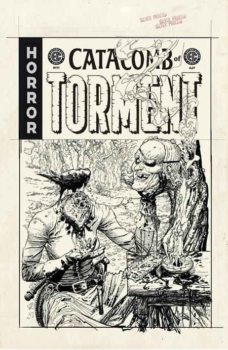 EC CATACOMB OF TORMENT #11 CVR D 1:20 DUSTIN WEAVER B&W ARTIST EDITION VAR