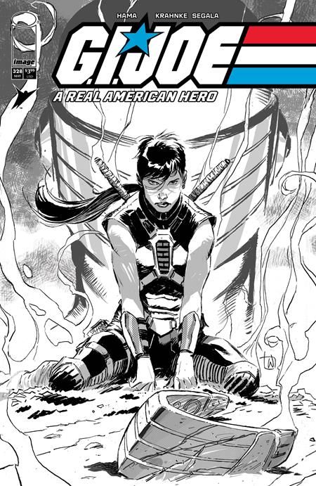 GI JOE A REAL AMERICAN HERO #328 CVR B LEE WEEKS B&W VAR