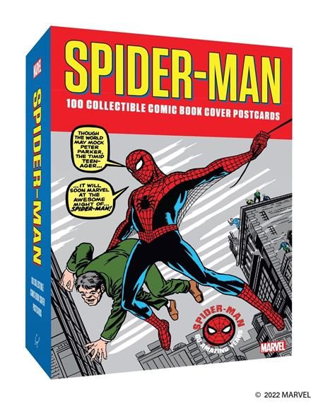 MARVEL SPIDER-MAN 100 COLLECTIBLE COMIC BOOK COVER POSTCARDS