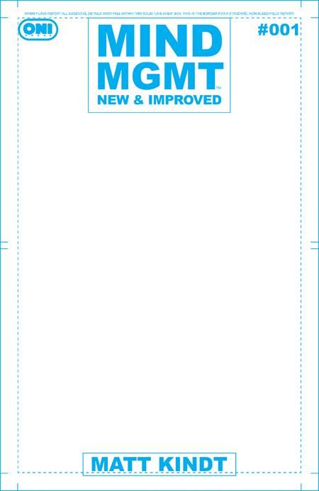 MIND MGMT NEW & IMPROVED #1 CVR D BLANK SKETCH VAR