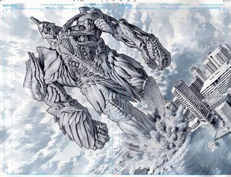 OLYMPUS SAGA MEGALITH #1 (OF 4) CVR W LEWIS LAROSA ORIGINAL ART EDITION 20 VAR