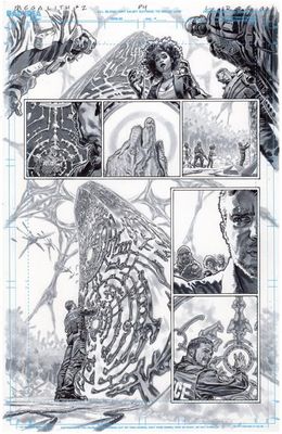 OLYMPUS SAGA MEGALITH #1 (OF 4) CVR X LEWIS LAROSA ORIGINAL ART EDITION 21 VAR OLYMPUS SAGA MEGALITH #1 (OF 4) CVR X LEWIS LAROSA ORIGINAL ART EDITION 21 VAR