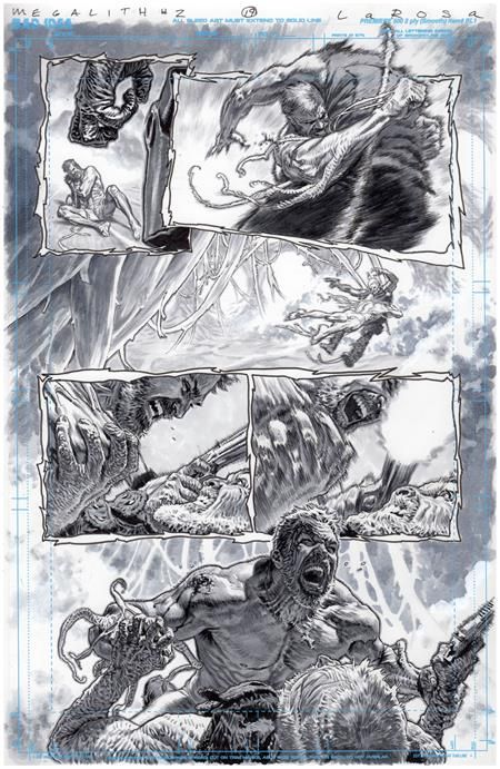 OLYMPUS SAGA MEGALITH #1 (OF 4) CVR ZE LEWIS LAROSA ORIGINAL ART EDITION 28 VAR