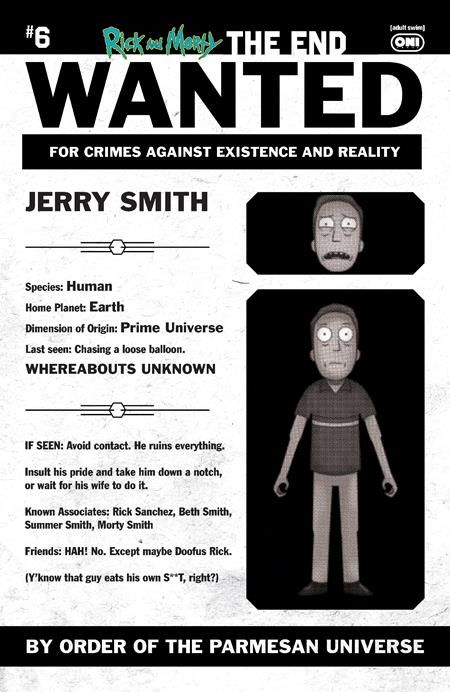 RICK AND MORTY THE END #6 (OF 6) CVR C 1:10 PHIL MURPHY MOST WANTED VAR