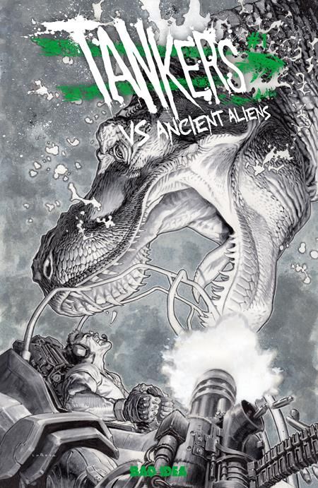 TANKERS VS ANCIENT ALIENS #1 (OF 4) CVR G 1:50 LEWIS LAROSA BW VAR