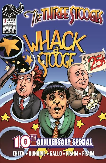 THREE STOOGES AMERICAN MYTHOLOGY 10TH ANNIVERSARY #1 CVR B GREG LAROCQUE VAR THREE STOOGES AMERICAN MYTHOLOGY 10TH ANNIVERSARY #1 CVR B GREG LAROCQUE VAR