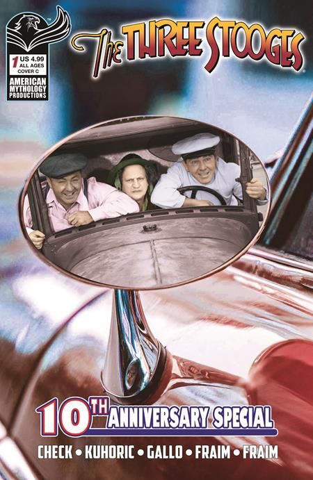 THREE STOOGES AMERICAN MYTHOLOGY 10TH ANNIVERSARY #1 CVR C COLOR PHOTO VAR