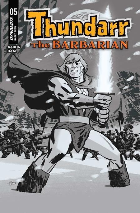 THUNDARR THE BARBARIAN #5 CVR F 1:10 MICHAEL CHO LINE ART VAR