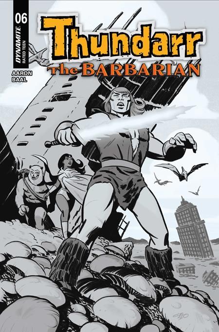 THUNDARR THE BARBARIAN #6 CVR F 1:10 MICHAEL CHO LINE ART VAR