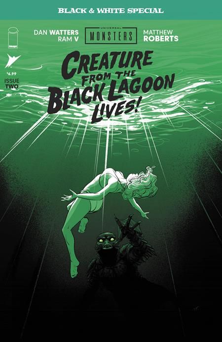 UNIVERSAL MONSTERS CREATURE FROM THE BLACK LAGOON LIVES BLACK & WHITE SPECIAL #2 (OF 2) CVR A MATTHEW ROBERTS