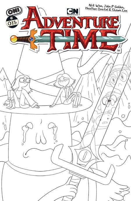 ADVENTURE TIME (2025) #15 CVR E 1:20 NICK WINN B&W VAR