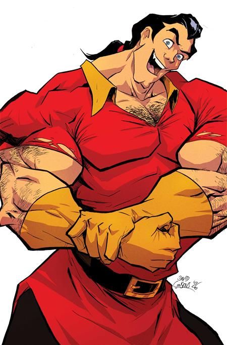 DISNEY VILLAINS GASTON #5 CVR E 1:10 DAVID COUSENS VIRGIN VAR