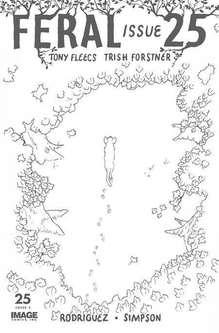 FERAL #25 CVR G 1:25 PATRICK HORVATH B&W VAR