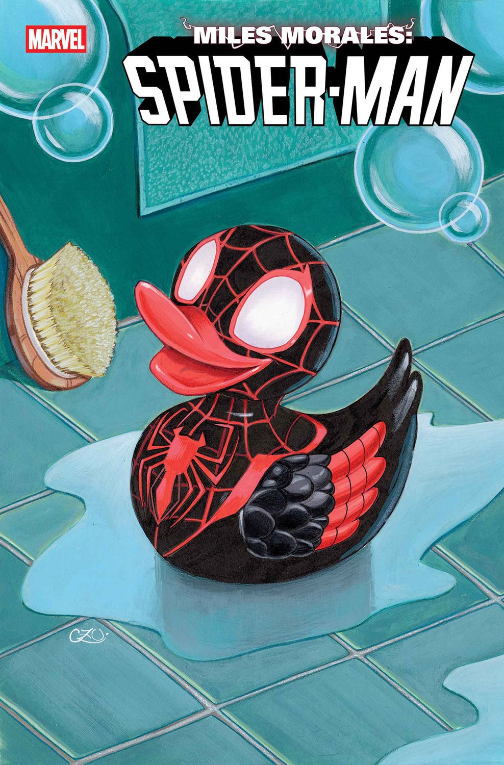 MILES MORALES: SPIDER-MAN #1 CHRISSIE ZULLO MARVEL DUCK VARIANT MILES MORALES: SPIDER-MAN #1 CHRISSIE ZULLO MARVEL DUCK VARIANT