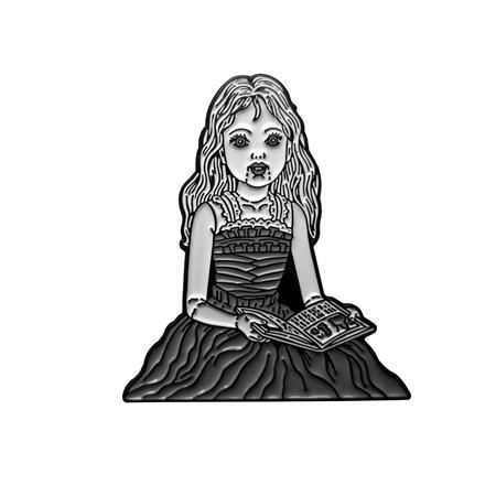 JUNJI ITO HELL DOLL ENAMEL PIN BADGE JUNJI ITO HELL DOLL ENAMEL PIN BADGE