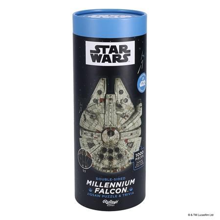 STAR WARS MILLENNIUM FALCON JIGSAW PUZZLE AND TRIVIA STAR WARS MILLENNIUM FALCON JIGSAW PUZZLE AND TRIVIA