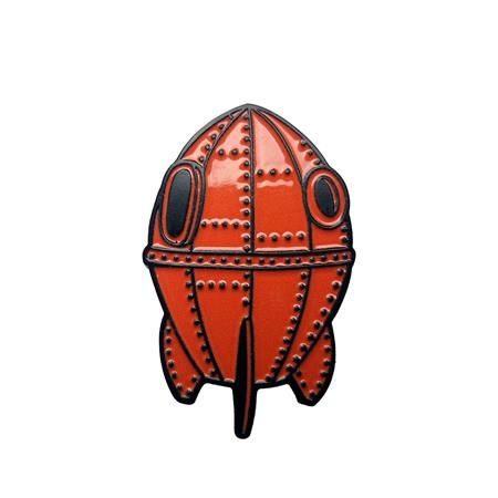 WALLACE & GROMIT ROCKET SHIP ENAMEL PIN BADGE WALLACE & GROMIT ROCKET SHIP ENAMEL PIN BADGE