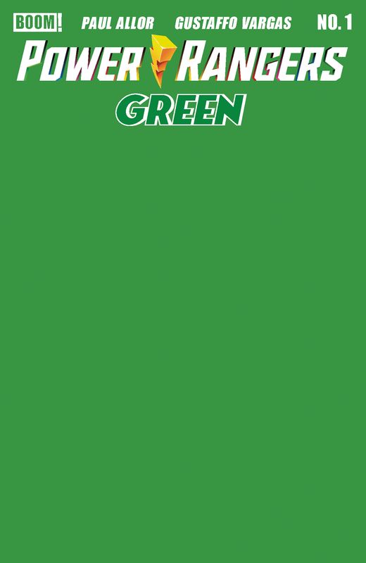 Power Rangers Green #1 E Green Blank Sketch Variant Power Rangers Green #1 E Green Blank Sketch Variant