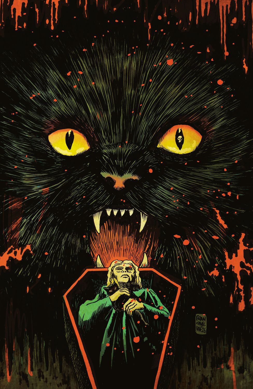 Stuff of Nightmares: The Cat in the Coffin #1 D Glow in the Dark Variant (Full Art, Francavilla) Stuff of Nightmares: The Cat in the Coffin #1 D Glow in the Dark Variant (Full Art, Francavilla)