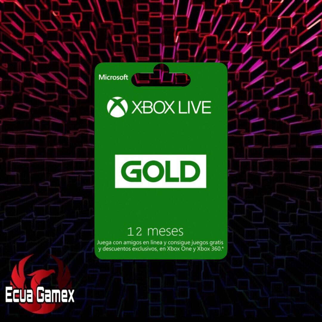 Ecua Gamex - Código Xbox Gold Global x 12 meses