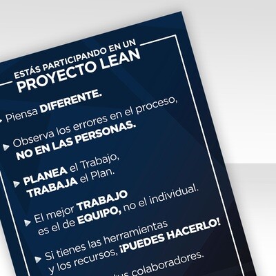 Infografía · Esta Úd en un proyecto Lean
