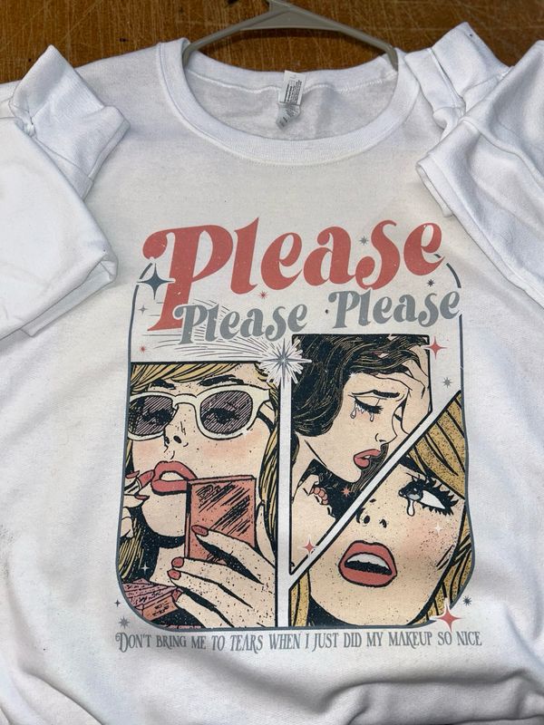 Sabrina Carpenter Vintage White Sweatshirt