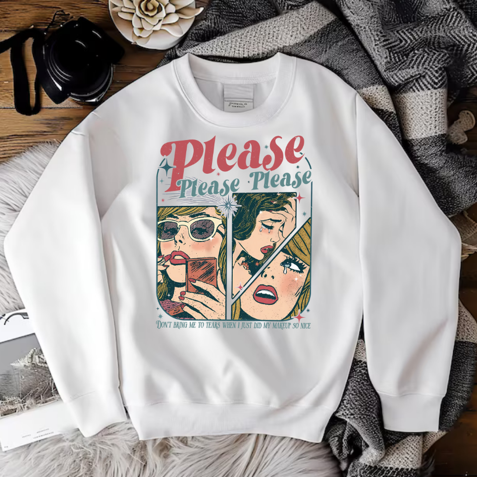 Sabrina Carpenter Vintage White Sweatshirt