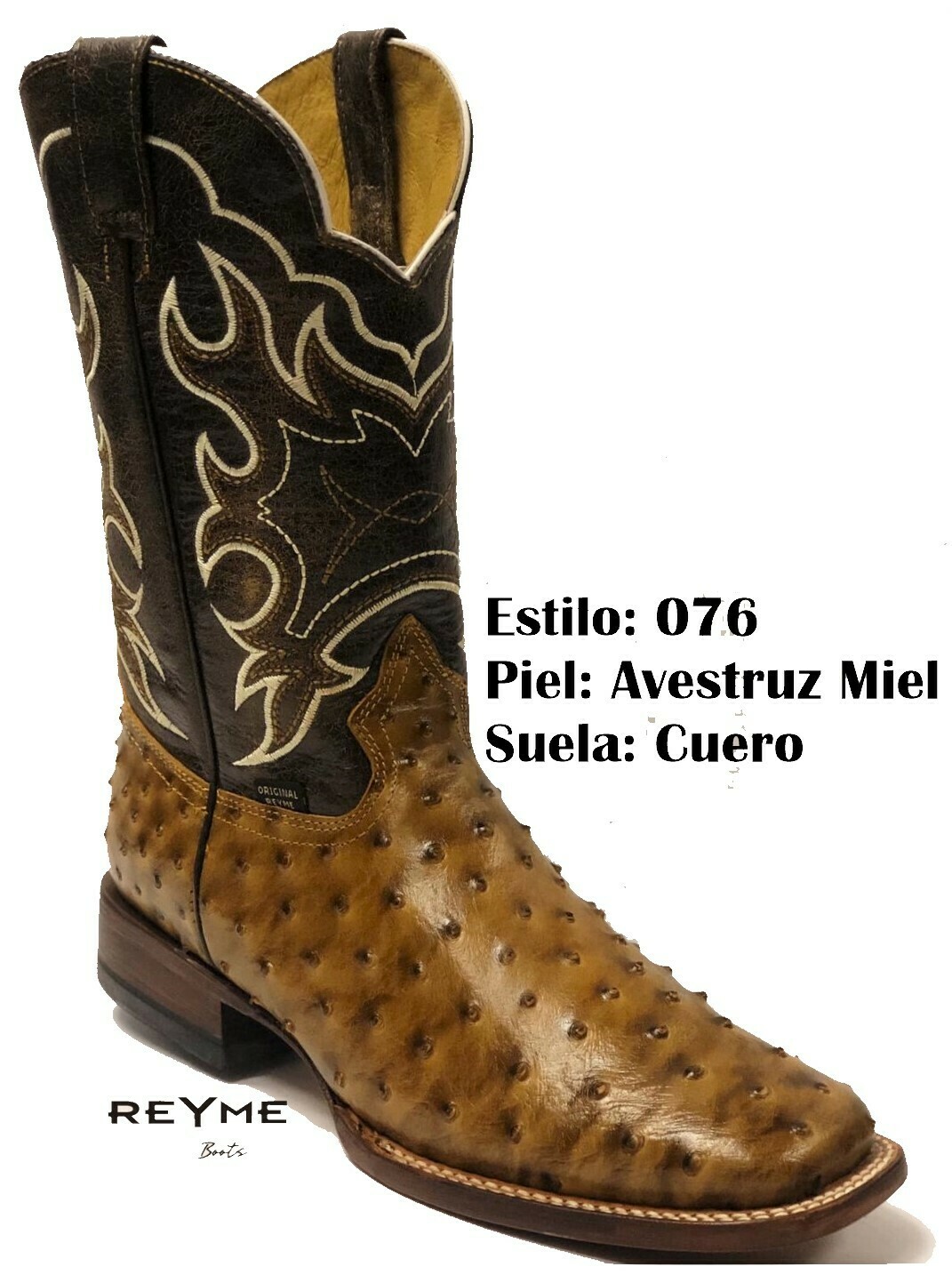 Honey Full Quill Ostrich Print