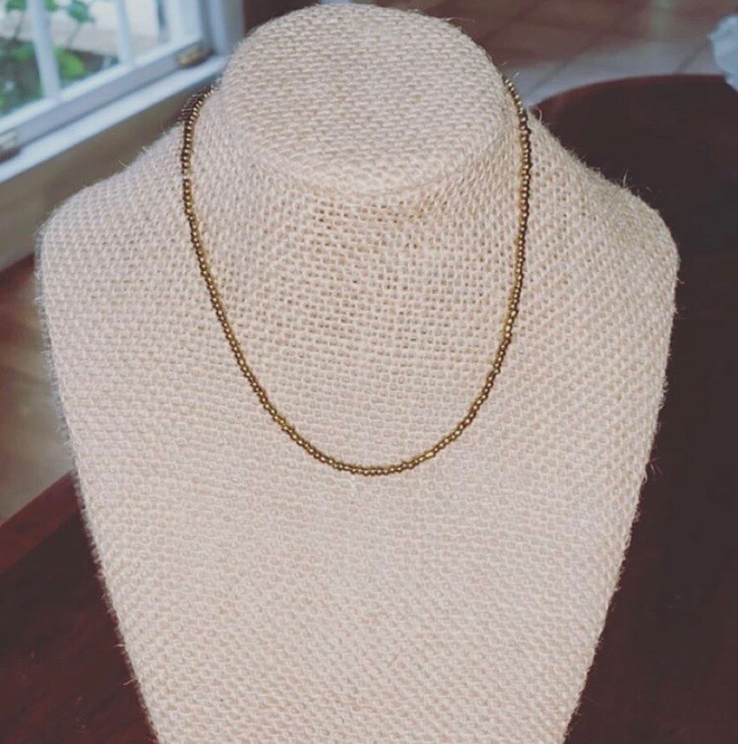 simple bronze chocker