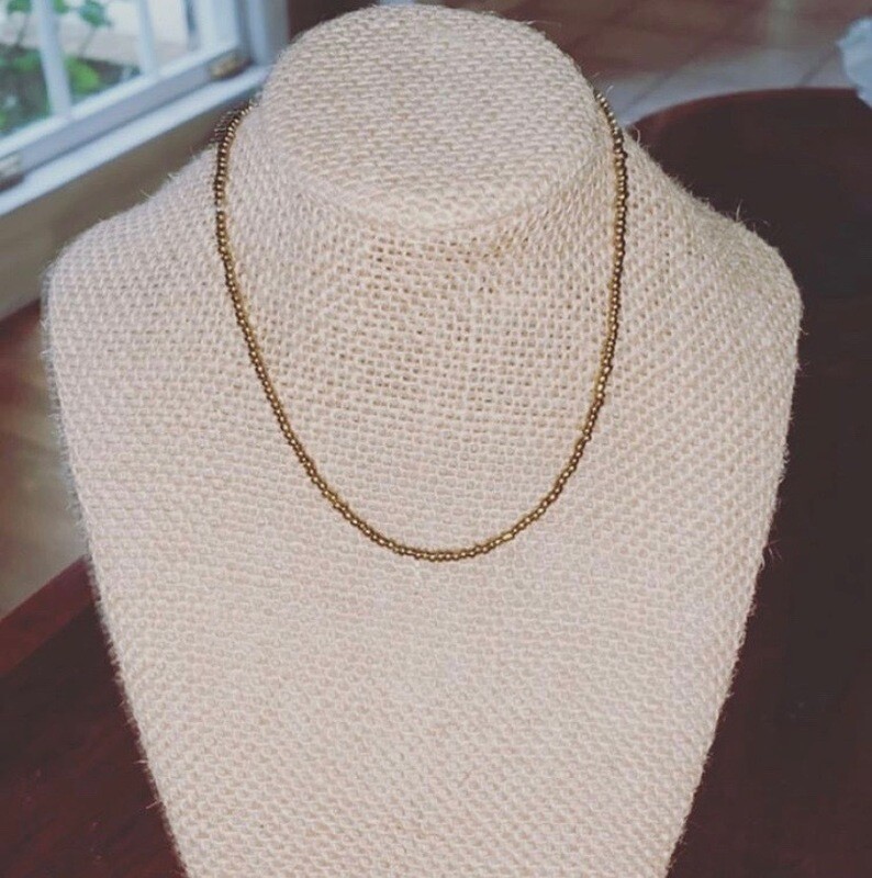 simple bronze chocker