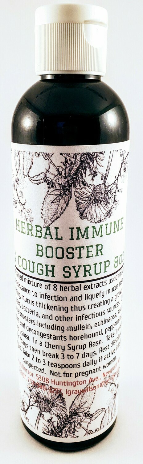 Herbal Immune Booster & Cough Syrup 8 oz.