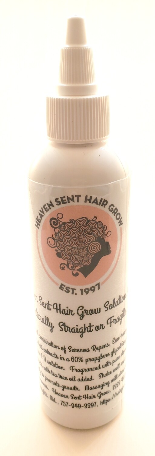 H.S. Hair Grow Solution (growth w/straight hair) 4 oz.