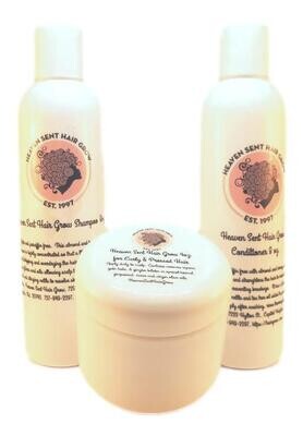 Heaven Sent Hair Grow Butter Set:  Butter, Shampoo and Conditioner 3 units