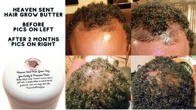 Hair Grow Butter  (growth w/curly hair, use to press hair) 4 oz.