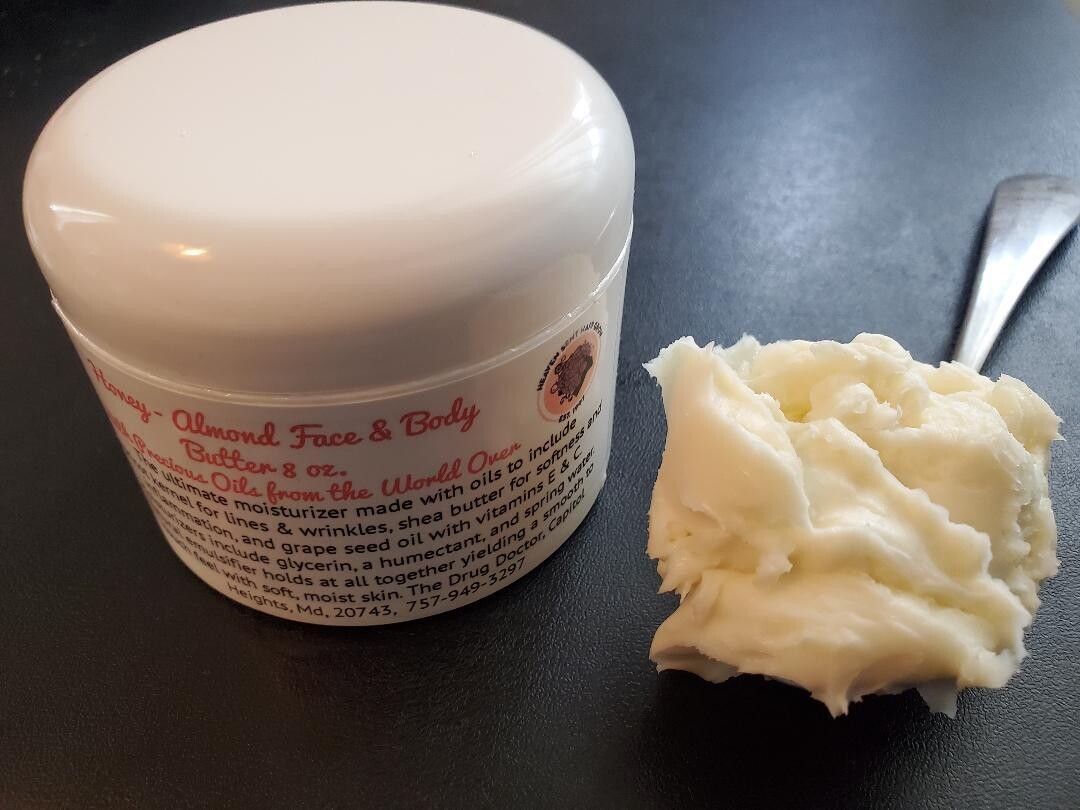 Honey-Almond Face and Body Butter 8 oz.