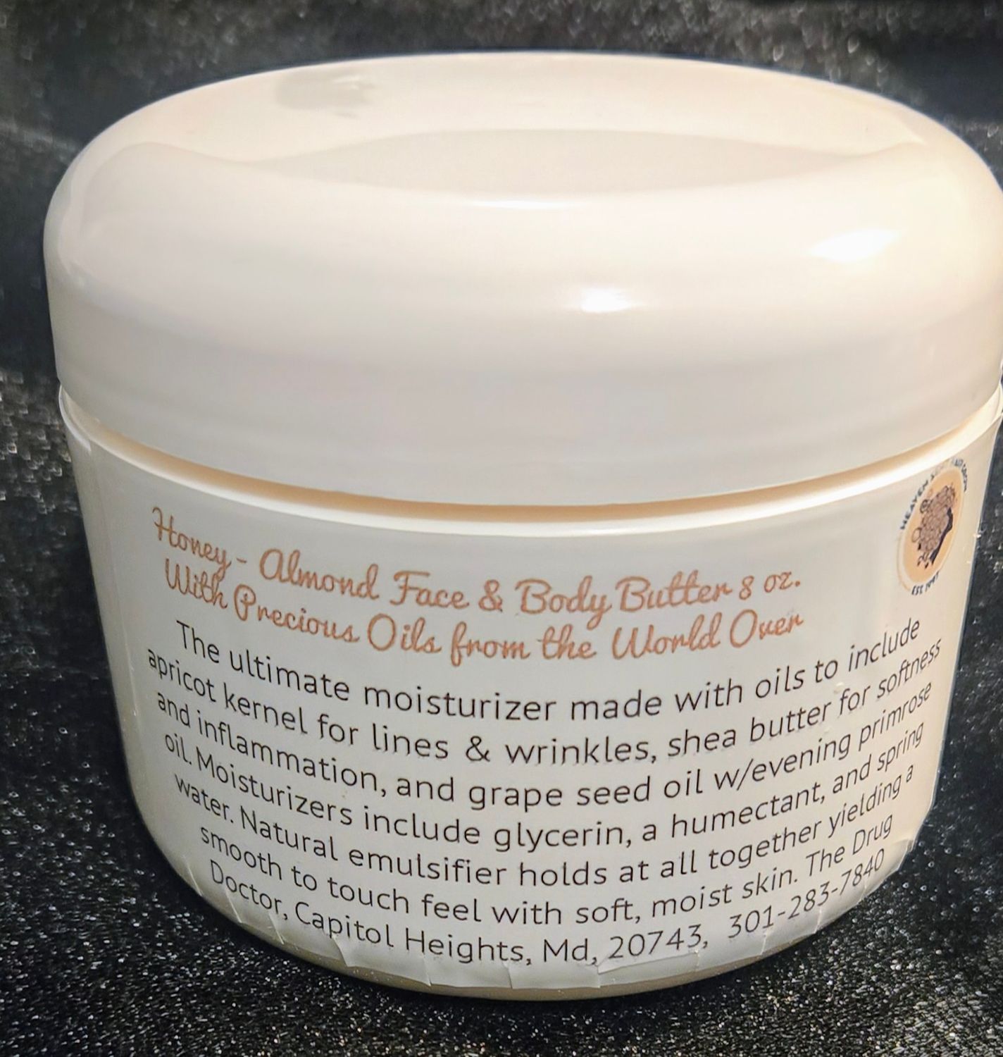 Honey-Almond Face and Body Butter 8 oz.
