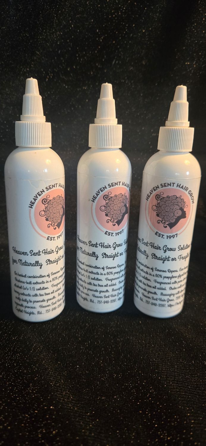 H.S. Hair Grow Solution (growth w/straight hair) 4 oz.