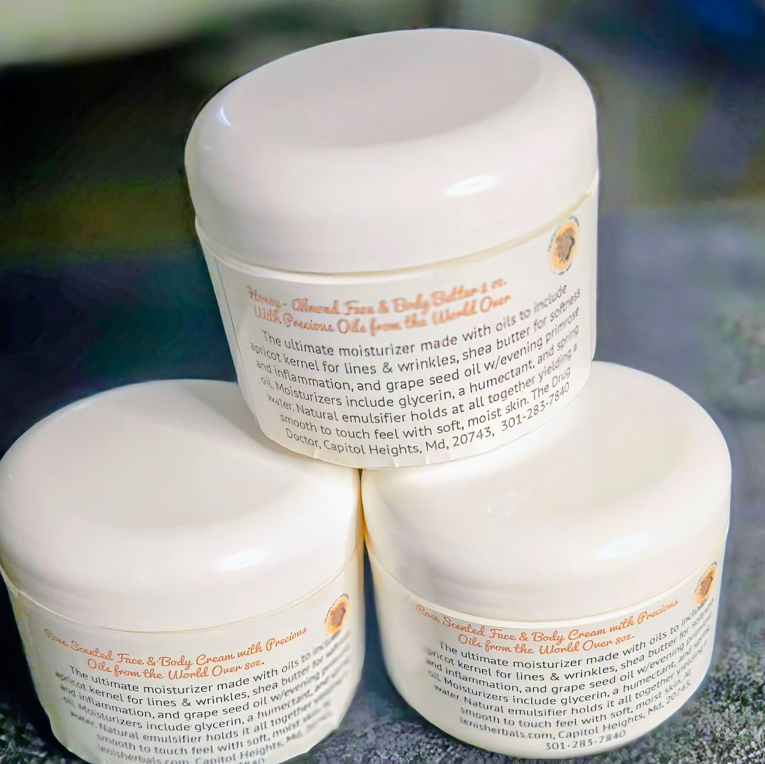 Rose Scented Face and Body Cream 8 oz.