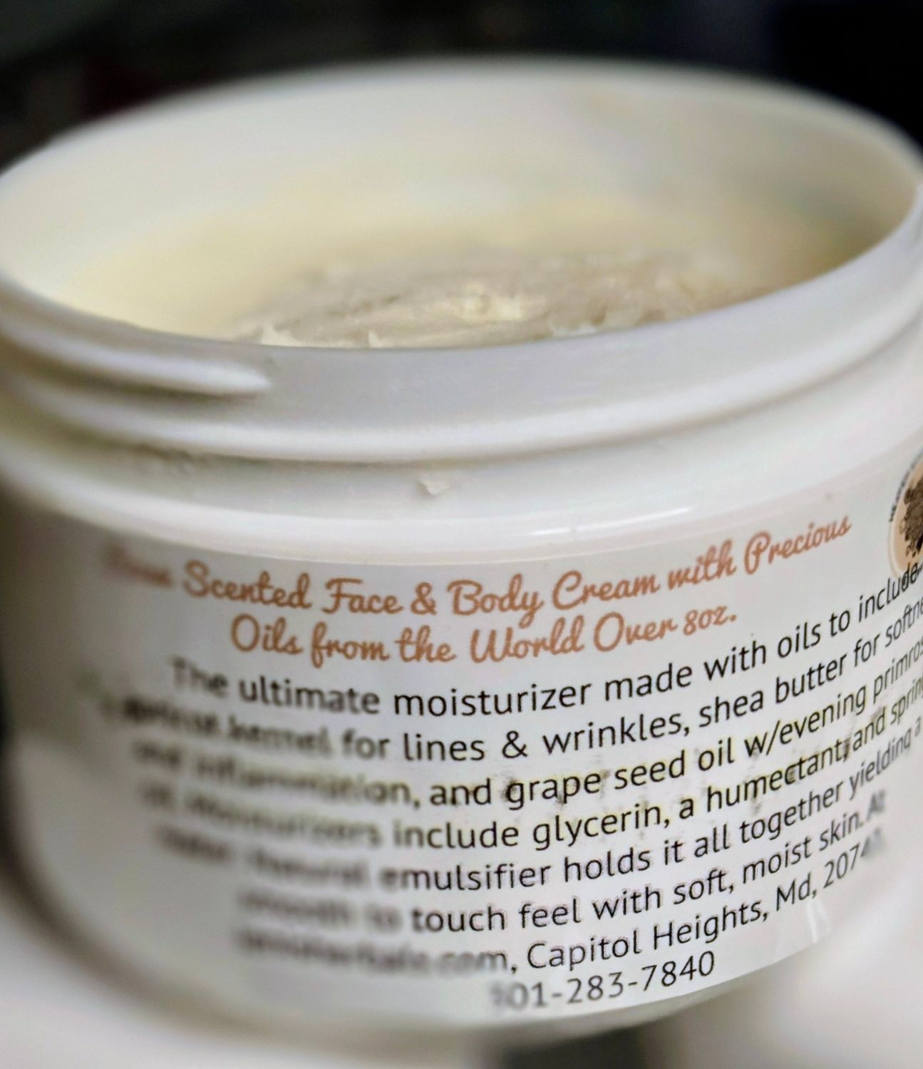 Rose Scented Face and Body Cream 8 oz.