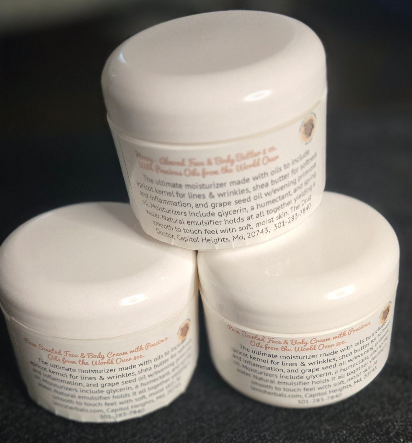 Rose Scented Face and Body Cream 8 oz.