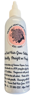H.S. Hair Grow Solution (growth w/straight hair) 4 oz.